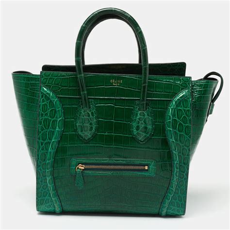 celine crocodile luggage bag|Celine Crocodile Luggage Mini .